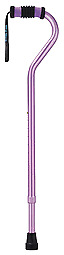 1647c Standard Offset Walking Cane Adjustable Aluminum Purple