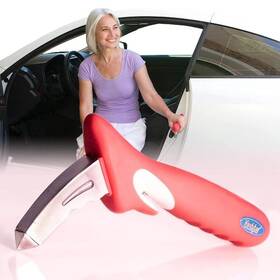 Stander 897564300109 Steel Handybar 3-in-1 Vehicle Support Handle In Red