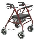 11053a Steel Loop Bariatric Rollator Oversize Blue Complete Medical