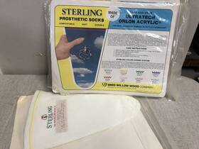 S060-35-10u3 Sterling 3 X New Vintage Ultratech Orlon Acrylic Prosthetic Sock Size Pl