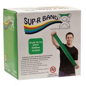 081630698 Sup-r Cando Band Latex Free Exercise 50 Yard Roll Green Level 3 Medium Res