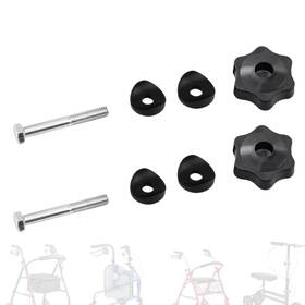 6xing-2 Szhsyjy 2 Set Rollator Walker Replacement Knobs Universal Black
