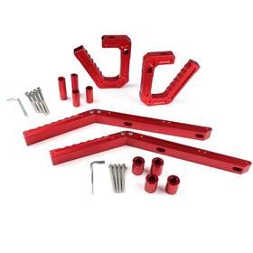 99201 Tamirey 4-piece Aluminum Grab Handles Kit Front And Rear Grip Compatible Red