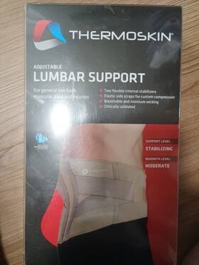 24317 Thermoskin Adjustable Beige Lumbar Support Large
