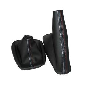 Thinyou 653998682064 Car Gear Shift Knob Cover Manual Handbrake Gaiter As Picture Show Black