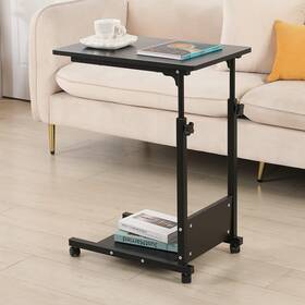 Tigerdad 714453260217 Adjustable Height C Table Sofa 22.1 In X 14.7 35.4 Black