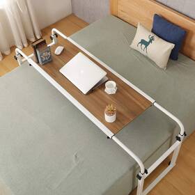 Qq-900ancient Tigerdad Overbed Desk Laptop Cart With King Queen Bed Table Ancient Oak