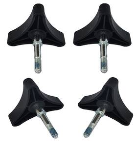 Toeloioh 715393917384 4pcs Universal Knob Replacement Part For Foldable Rollator Walker Black