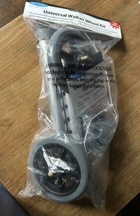 Top Glides 445029232262 Universal Walker Wheel Kit 5 Inch Sport Wheels &flexfit Ski