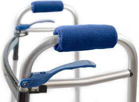 Top Glides 786641332549 Universal Walker Hand Grip Covers - Luxurious Soft Fleece With Dark Blue