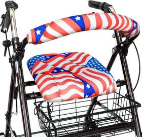Bd26936 Top Glides Inch Stars &stripes Universal Rollator Walker Seat And Backrest Usa Flag