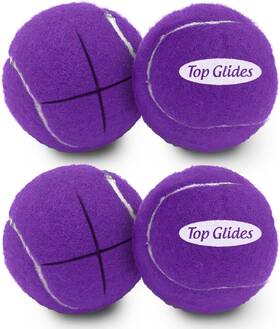 Tg0018-pur Top Glides Precut Walker Tennis Ball