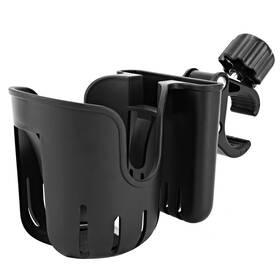 Tb-018 Tsakbam 2 In 1 Universal Clamp-on Cup Holder For Walker Rollator Black
