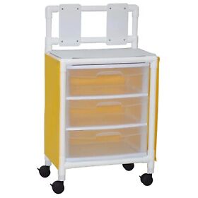 W9y-mic-3u3d-iso Universal Isolation Cart With 3 Slide Out Drawers By Mjm International