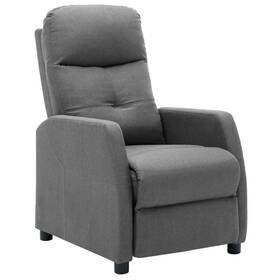 3073874 Vidaxl Massage Recliner Chair Push Armchair For Home Theater Cinema Fabric