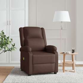 322431 Vidaxl Massage Chair Massaging Recliner Push For Elderly Faux Leather