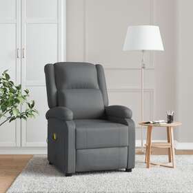 322432 Vidaxl Massage Chair Massaging Recliner Push For Elderly Faux Leather