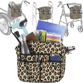 Vive Health 445005058077 Wheelchair Bag For Accessories - Fits Walkers Rollators And Chairs Adju