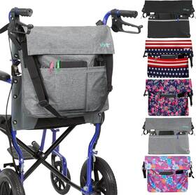 Lva1006gry  Vive Xl Wheelchair Bag - Waterproof Scratch-resistant Double-stitched Machine
