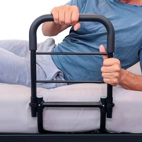 Lva3031 Vive Bed Assist Rail For Elderly Adults Safety - Height Standard Black
