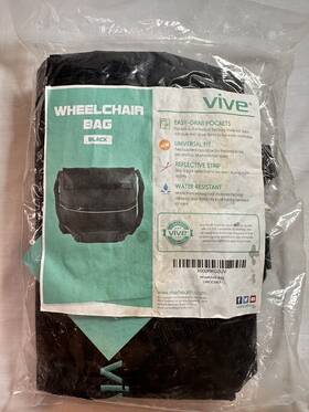 Mob1032blk Vive Mobility Wheel Chair Bag Water-resistant Multiple Compartments Easy Access