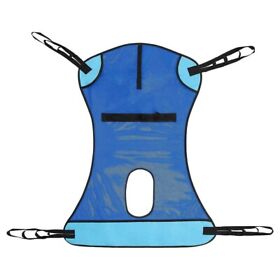 Lva2057blu Vive Patient Lift Sling With Opening 400lb Capacity Lifting Aid Straps