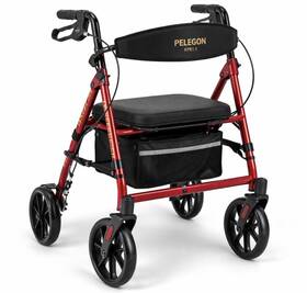 Rtr1.1 Walker Rtr1 Pelegon Rollator Red Mobility Aid Similar To Stock Photo