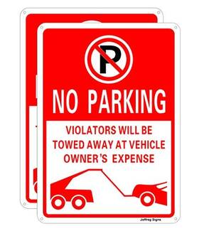 Ca-yardsign-006 Wenzhou Yianhe Electronic Technology Co. Ltd. No Parking Sign Violators Will Be Towed Away At Vehicle Owners Expense 14 X