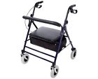W1802b Wheel 4 Essential Heavy Duty Medical Hd Walker Blue Endurance