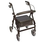 W1630bk-12 Wheel Essential Black Medical Walker The Blazer