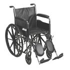 Ssp218dfa-elr Wheelchair Free 18w Silver 2 Det Drive Medical Shipping Sport Arm