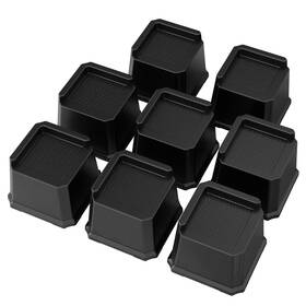 Wnn8p-k3b Whynonap Bed Risers 3 Inch Set Of 8 Oversized Lifts In Heavy Duty Furnit