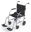 Mds808150e Width Transport Wheelchair 17 Seat Medline - Lightweight