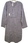 M-l-xl-2x --xl-2x Mens Adaptive Stripes Snap Plaids- Nightshirt-assorted Sizes