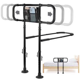 Yetulike 729441470493 Bed Rails For Elderly Adults Safety Sturdy Beds X-large Black