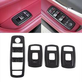 Yc-msww-180402-188 Yoctm Car Door Window Glass Lift Button Panel Trim Cover Compatible With Maserati L