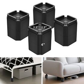 Us-sn-0085 Zddloinp Furniture Risers Bed Adjustable Blocks Lift 2 4 5.9 Inches H