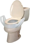 Sp Ableware 725753311 Elevated Toilet Seat W/ Arms Elongated, 4" Rise, 300 Lb. Fixed Price $63.10.