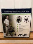 Drive Medical RTL10261BL Foldable Rollator Walker With Seat (new). Fixed Price $75.00.