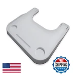 Rehabilitation Advantage Plastic Molded Wheelchair Lap Tray White Speckled Gray. Fixed Price $76.74.