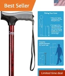Health Brands Adjustable Ergonomic Cane With Soft Grip & Anti-slip Tip 40 Inch. Fixed Price $25.99.