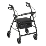 Drive Medical Aluminum Rollator, 6" Casters. Fixed Price $152.02.