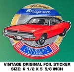 Snap-on 1969 Dodge Charger American Classic-vintage Original Foil Decal Sticker. Fixed Price $10.20.