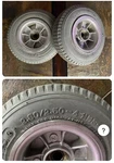 8-1/2" X 2-1/2 Front Caster Wheel Assembly For The Activecare Medalist 450. Fixed Price $119.00.