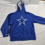 Dallas Cowboys Hoodie Full Zip Mens Large Blue Nfl Football Mitchell & Ness. Fixed Price $49.99.