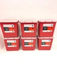 New Pack!! Gallon Sharps Disposable Biohazard Container Red Dynamex 4627. Fixed Price $37.94.