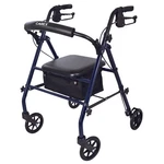 Carex Steel Rollator Walker With Seat And Wheels For 5'0" 5'8" Seniors Blue. Fixed Price $69.99.