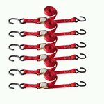 Pack 1"X6' Cam Buckle Tie-down Straps W/s Hook Heavy Duty For Motorcycle. Fixed Price $25.19.