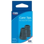 Carex Black Cane Tips 3/4" Metal Reinforced , Pair 2 Count (FGA718-00). Fixed Price $9.28.