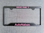 Autonation Drive Pink License Plate Frame Set Breast Cancer Awareness. Fixed Price $16.00.
